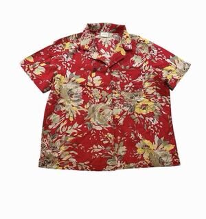 Women’s Erika Vintage Hawaiian Button Up Size L Y2K